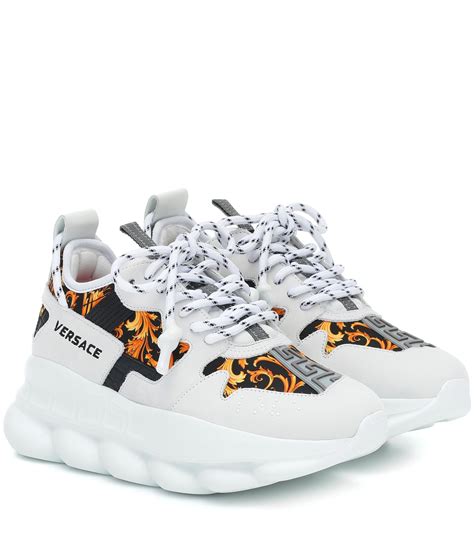 versace western baroque chain sneakers|Versace Chain Reaction Barocco Sneakers .